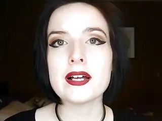 Chick educates you about BDSM while showing her pretty face